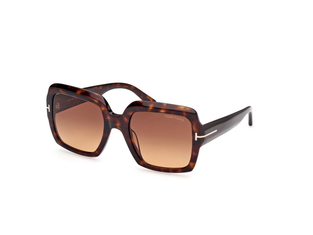 Dark Havana Female Sunglasses Tom Ford 889214469236