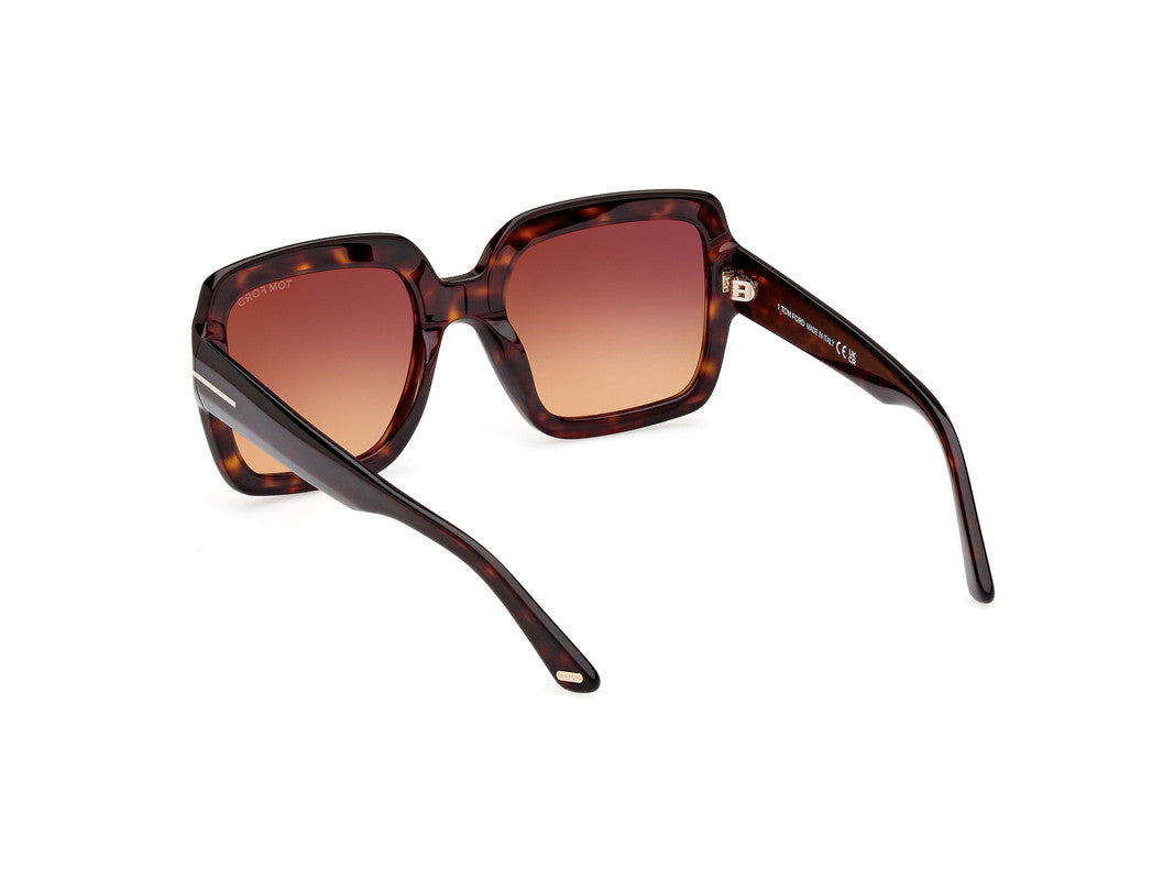 Dark Havana Female Sunglasses Tom Ford 889214469236