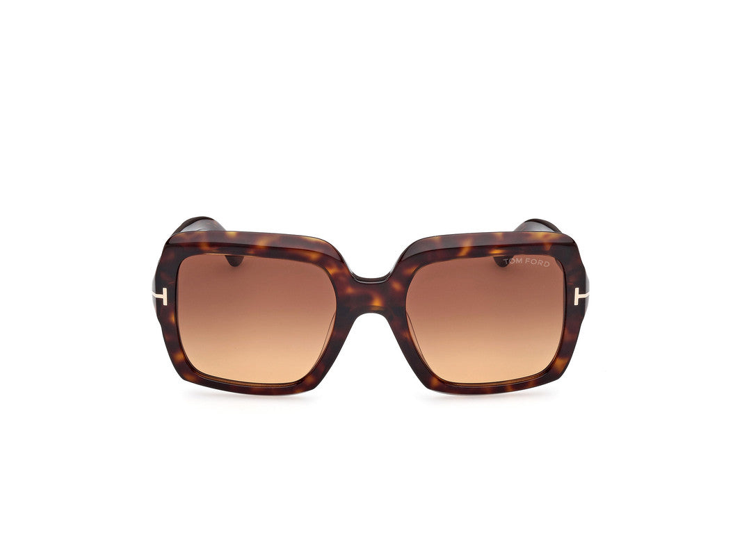 Dark Havana Female Sunglasses Tom Ford 889214469236