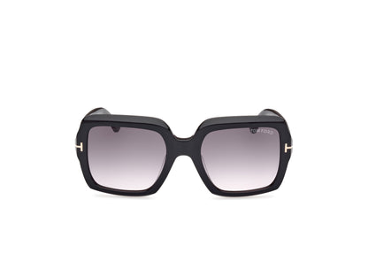 Shiny Black Gradient Smoke Female Sunglasses Tom Ford 889214469229