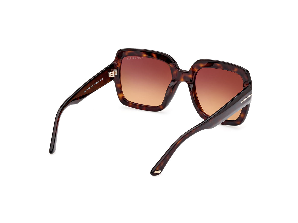 Dark Havana Gradient Brown Female Sunglasses Tom Ford 889214469236