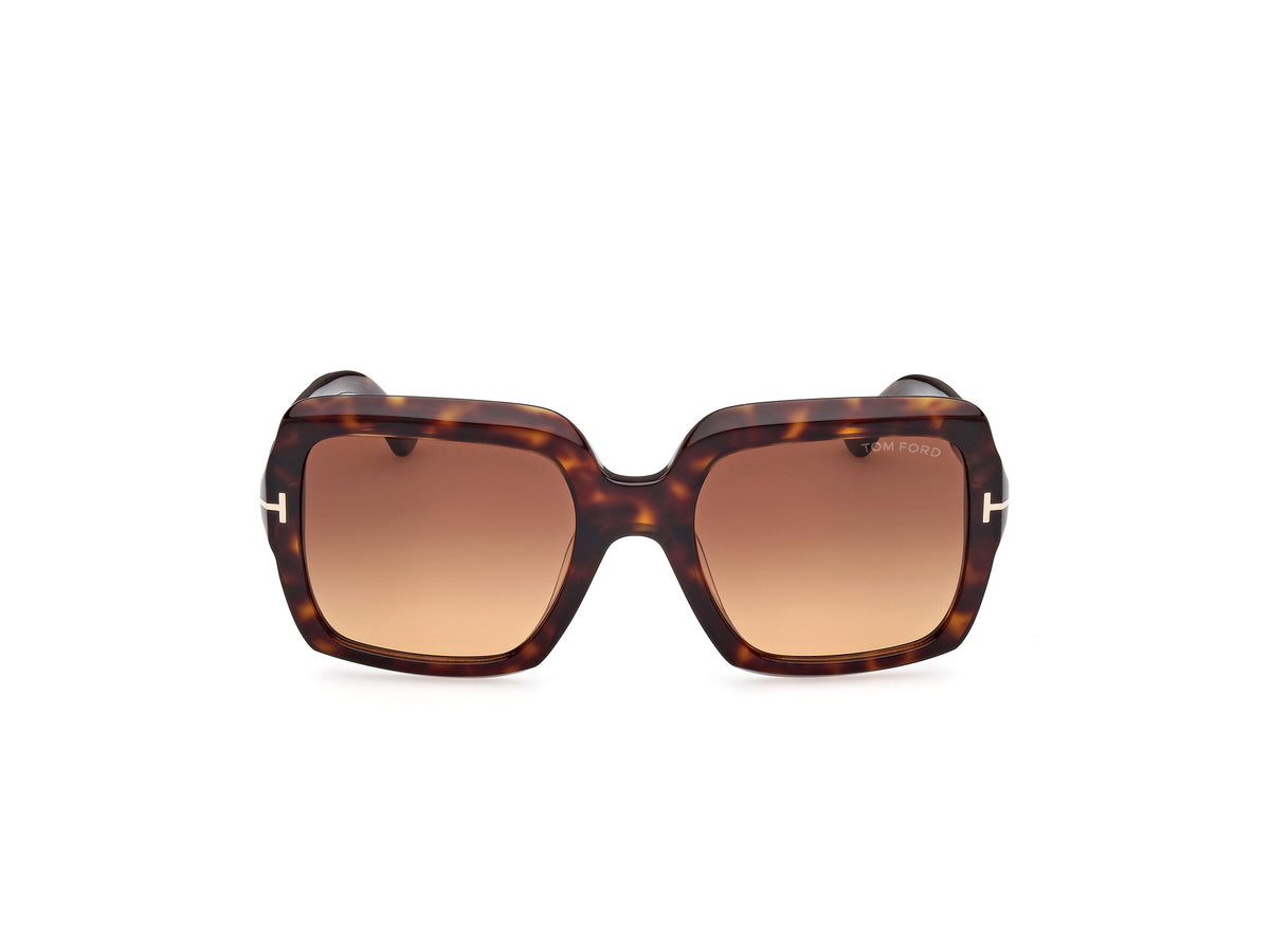 Dark Havana Gradient Brown Female Sunglasses Tom Ford 889214469236