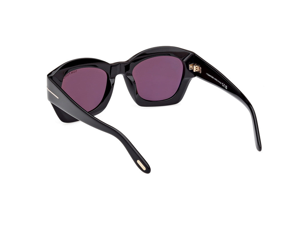 Shiny Black Female Sunglasses Tom Ford 889214469250