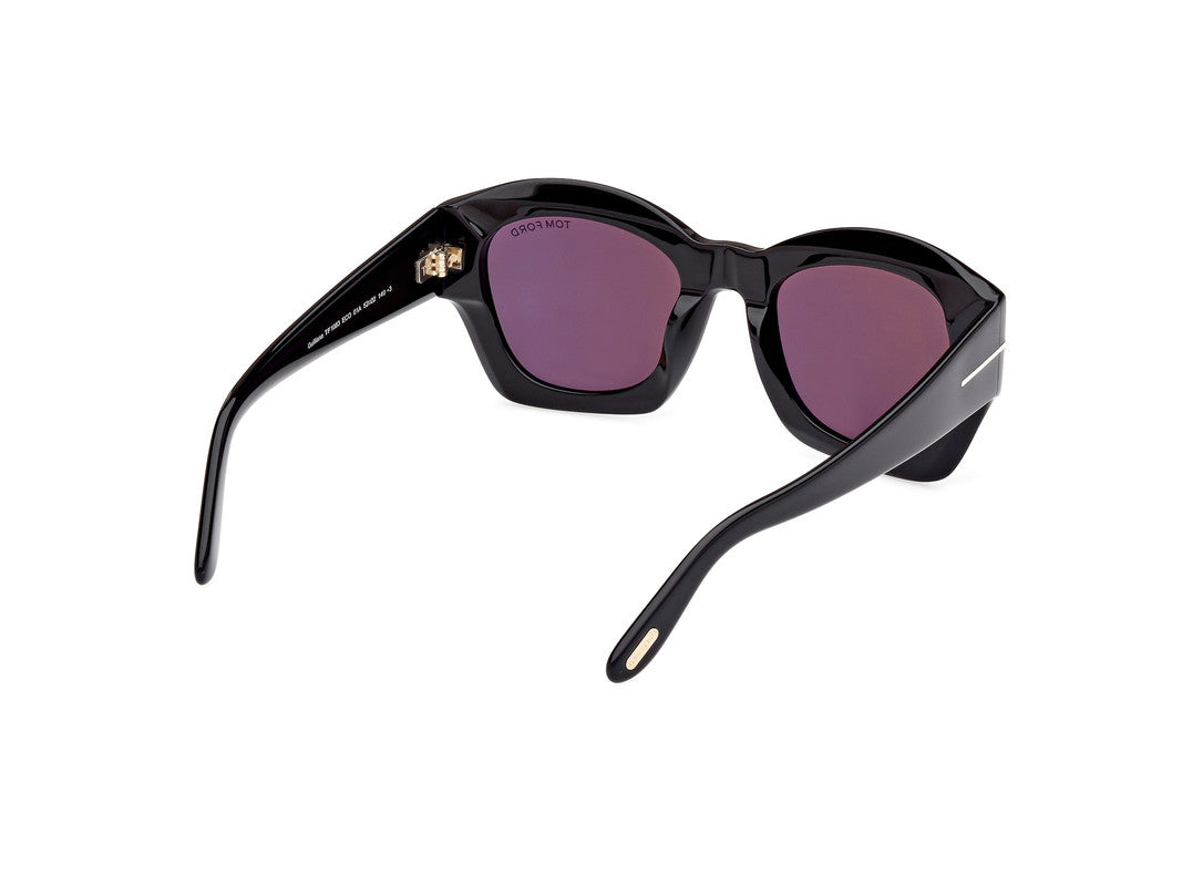 Shiny Black Female Sunglasses Tom Ford 889214469250