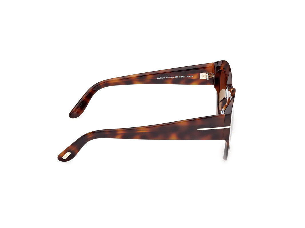 Blonde Havana Female Sunglasses Tom Ford 889214542137