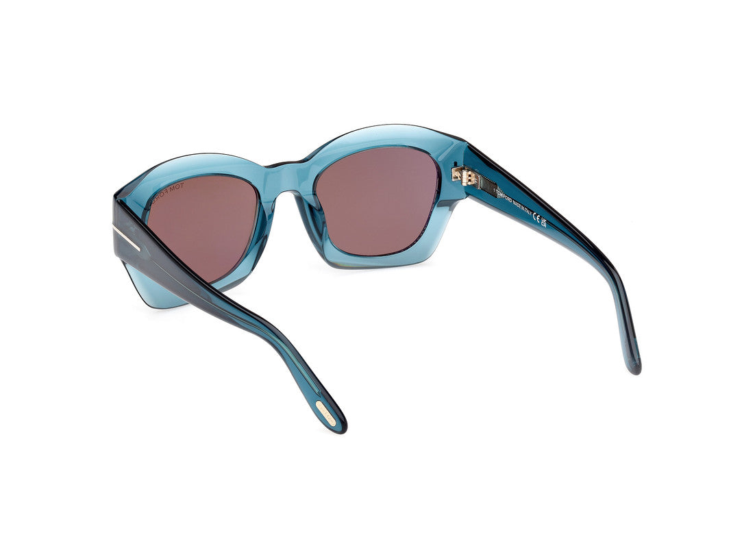 Shiny Blue Female Sunglasses Tom Ford 889214469281