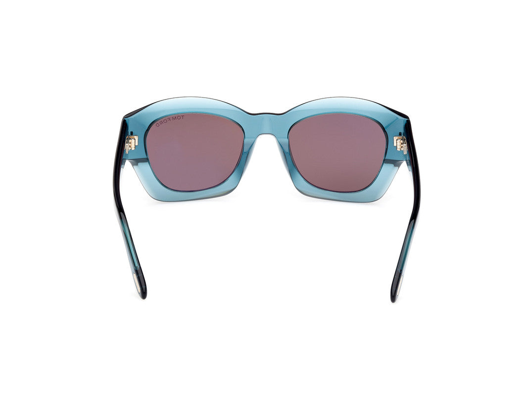 Shiny Blue Female Sunglasses Tom Ford 889214469281