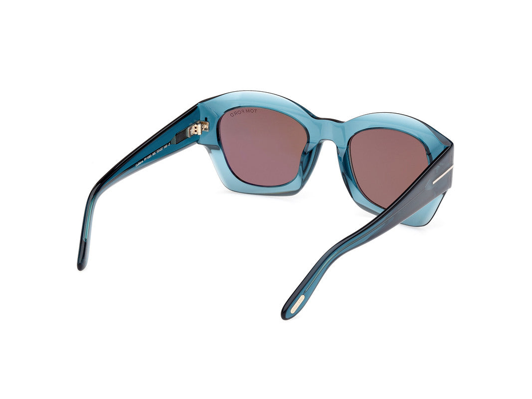 Shiny Blue Female Sunglasses Tom Ford 889214469281