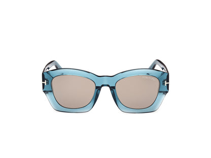 Shiny Blue Female Sunglasses Tom Ford 889214469281