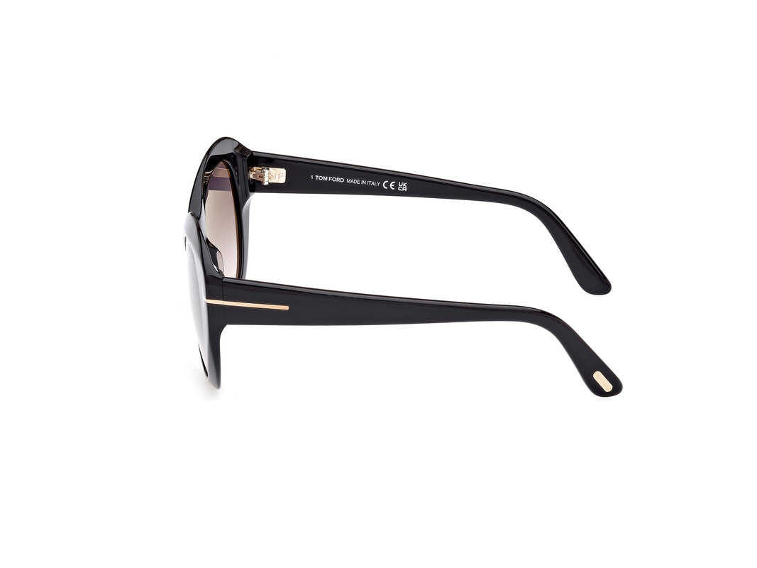 Shiny Black Female Sunglasses Tom Ford 889214469298