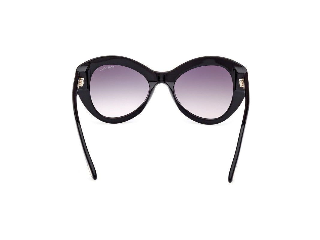 Shiny Black Female Sunglasses Tom Ford 889214469298