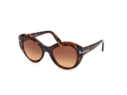 Dark Havana Female Sunglasses Tom Ford 889214469311