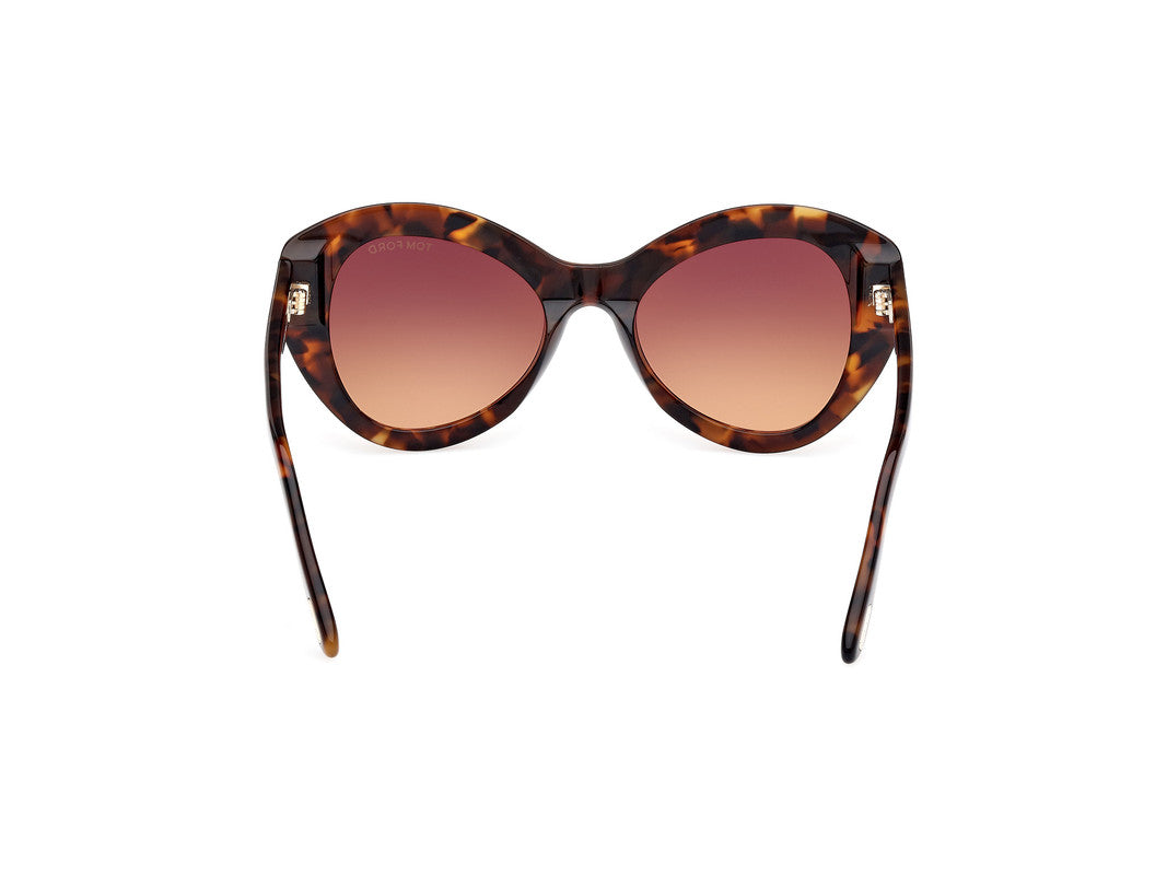 Dark Havana Female Sunglasses Tom Ford 889214469311