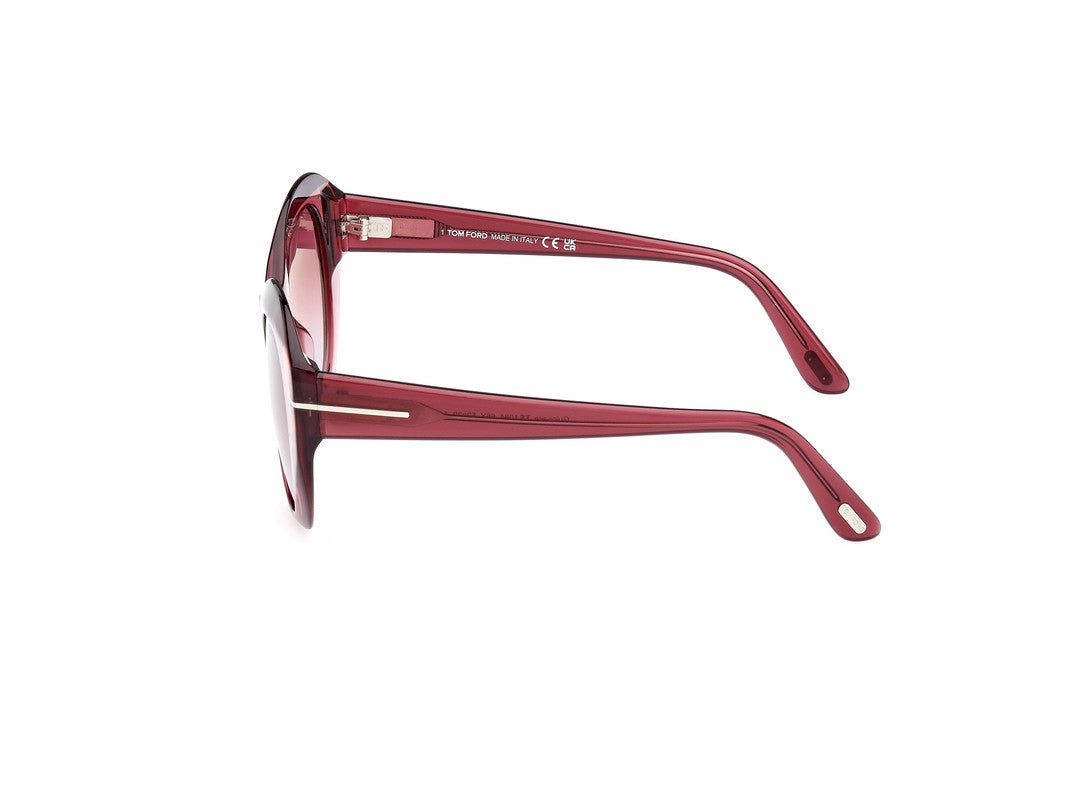 Shiny Light Red Female Sunglasses Tom Ford 889214469328