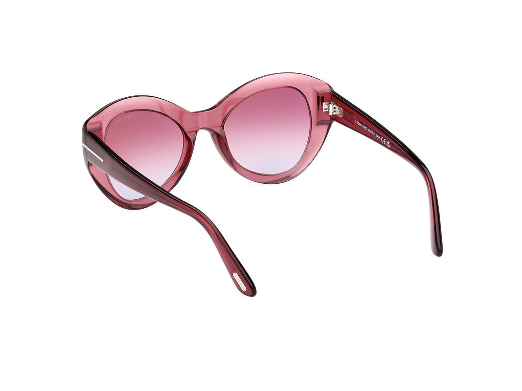 Shiny Light Red Female Sunglasses Tom Ford 889214469328