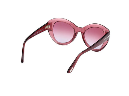 Shiny Light Red Female Sunglasses Tom Ford 889214469328