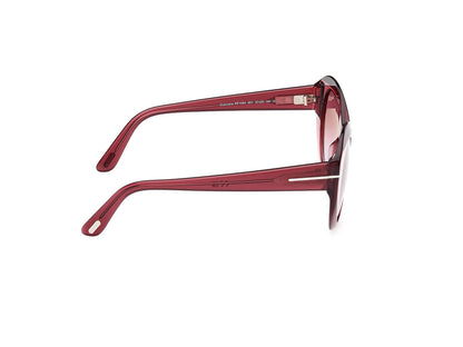 Shiny Light Red Female Sunglasses Tom Ford 889214469328
