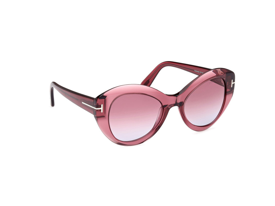 Shiny Light Red Female Sunglasses Tom Ford 889214469328
