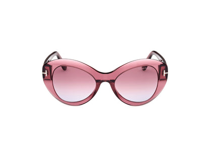 Shiny Light Red Female Sunglasses Tom Ford 889214469328