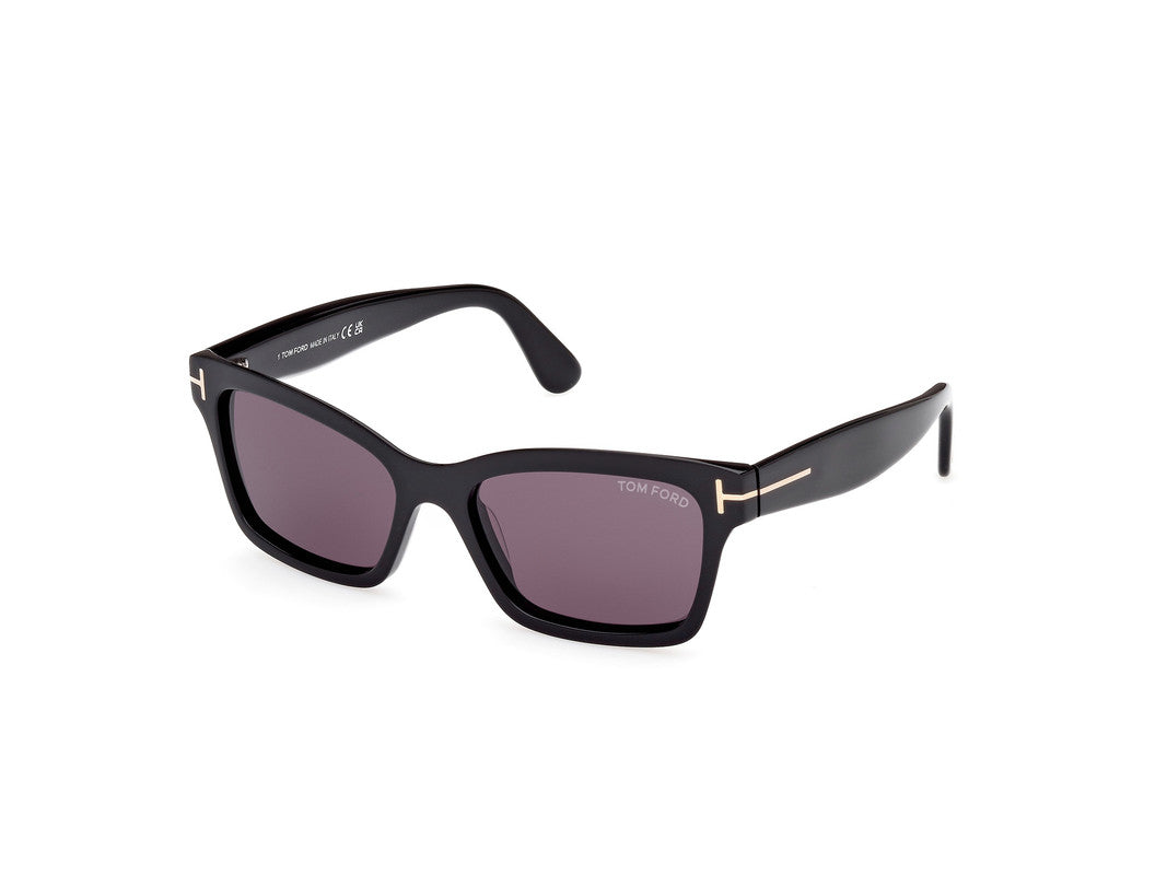 Shiny Black Female Sunglasses Tom Ford 889214469335