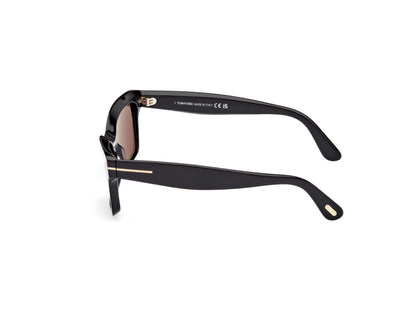 Shiny Black Female Sunglasses Tom Ford 889214469335