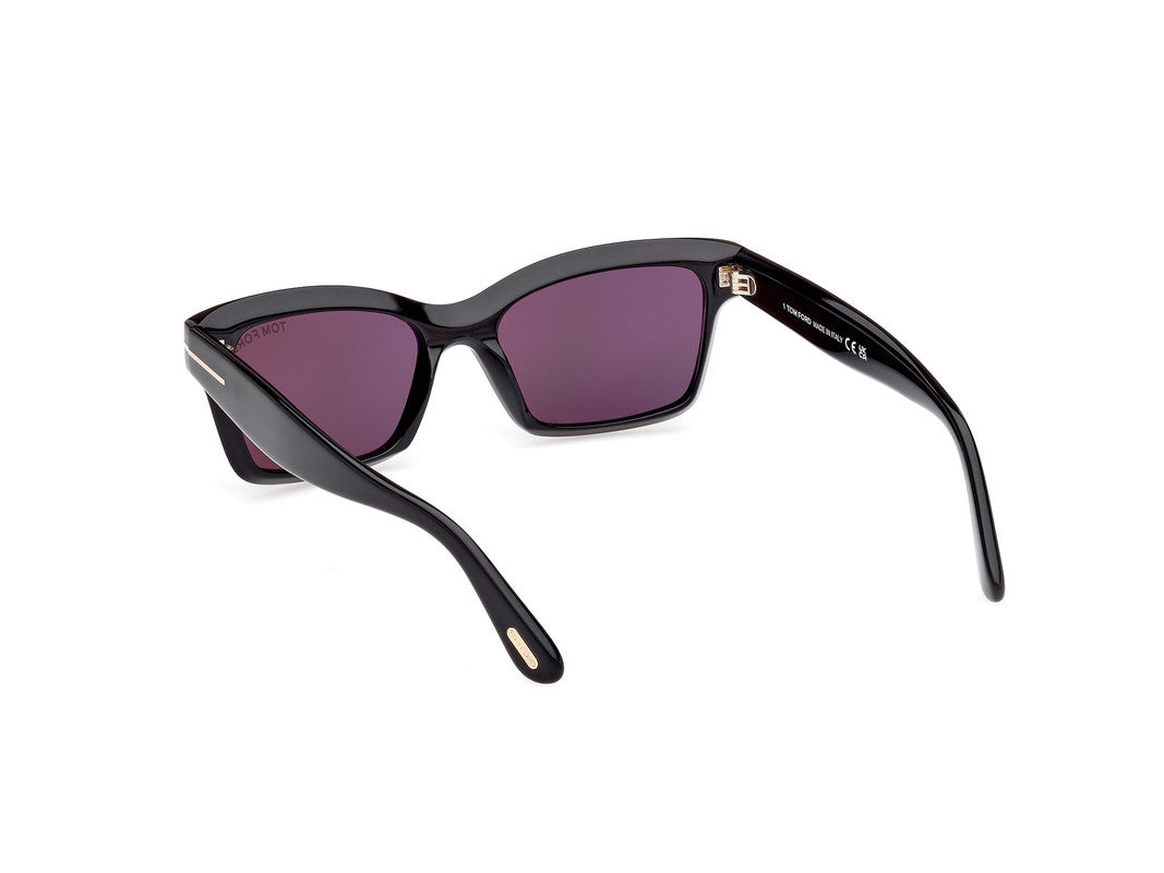 Shiny Black Female Sunglasses Tom Ford 889214469335
