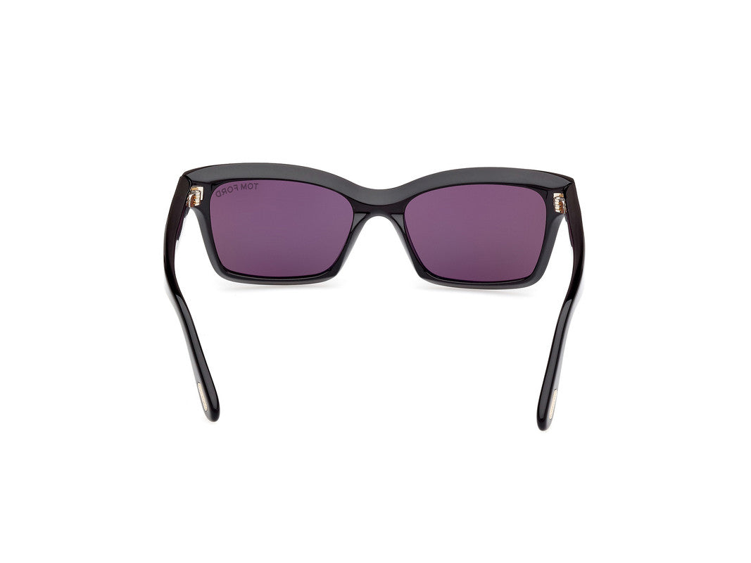 Shiny Black Female Sunglasses Tom Ford 889214469335
