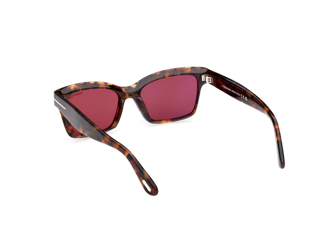 Dark Havana Female Sunglasses Tom Ford 889214469366