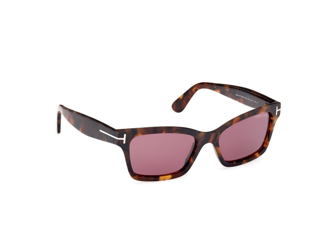 Dark Havana Female Sunglasses Tom Ford 889214469366