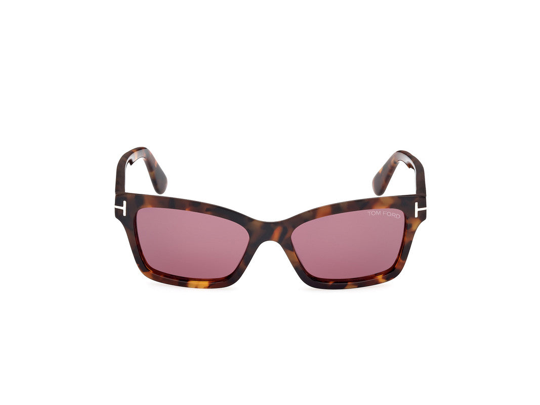Dark Havana Female Sunglasses Tom Ford 889214469366
