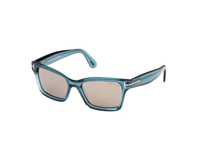 Shiny Turquoise Female Sunglasses Tom Ford 889214469373