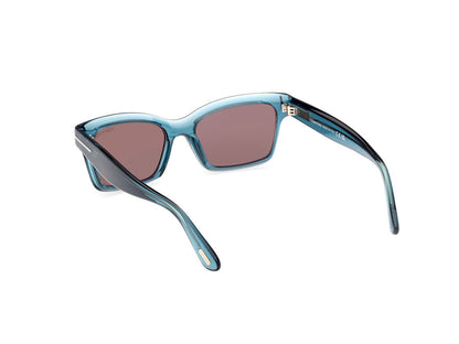 Shiny Turquoise Female Sunglasses Tom Ford 889214469373
