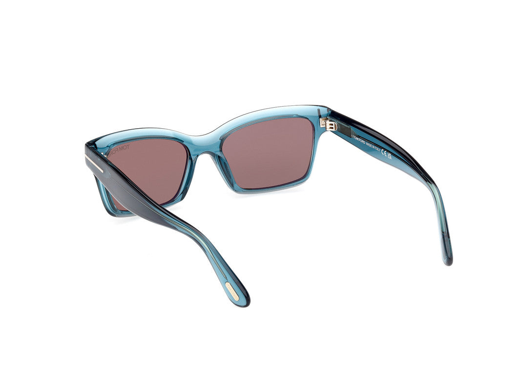 Shiny Turquoise Female Sunglasses Tom Ford 889214469373