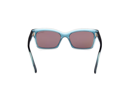 Shiny Turquoise Female Sunglasses Tom Ford 889214469373