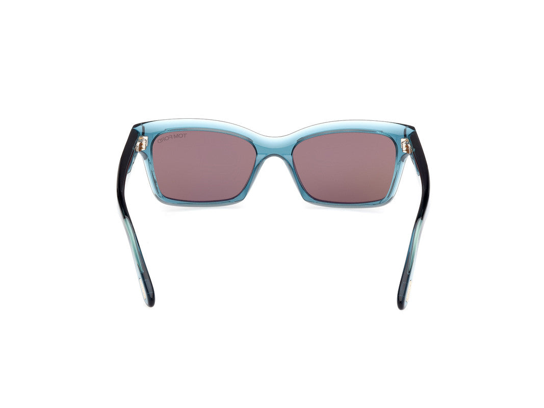 Shiny Turquoise Female Sunglasses Tom Ford 889214469373