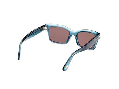 Shiny Turquoise Female Sunglasses Tom Ford 889214469373