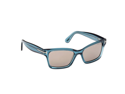 Shiny Turquoise Female Sunglasses Tom Ford 889214469373
