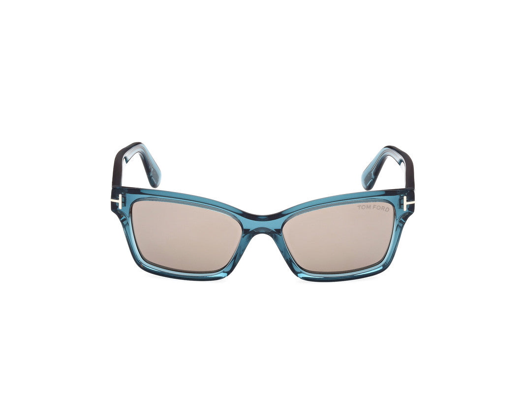 Shiny Turquoise Female Sunglasses Tom Ford 889214469373