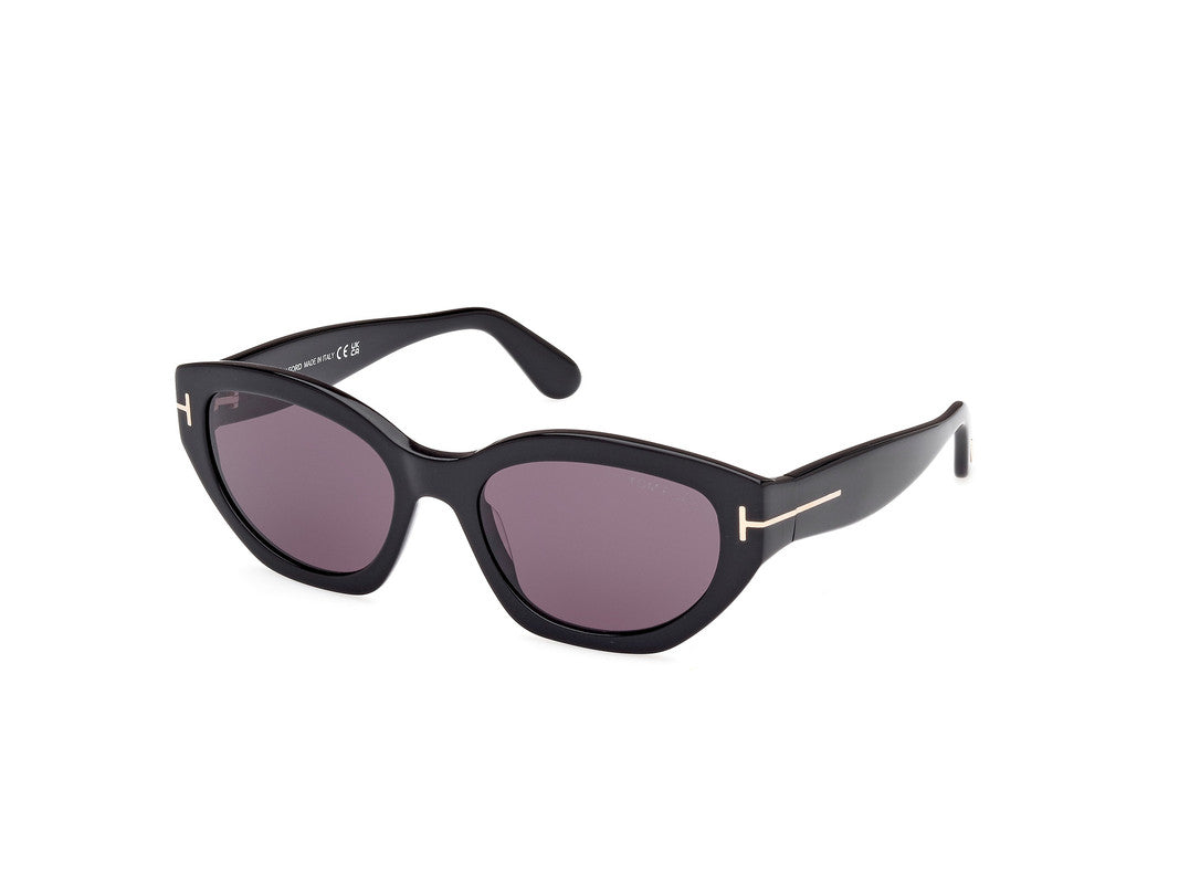 Shiny Black Female Sunglasses Tom Ford 889214469380