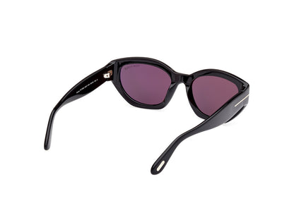Shiny Black Female Sunglasses Tom Ford 889214469380