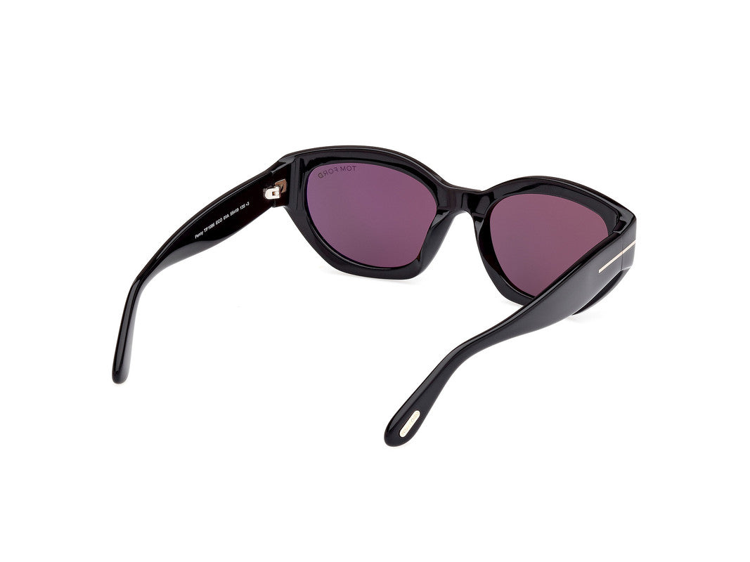 Shiny Black Female Sunglasses Tom Ford 889214469380