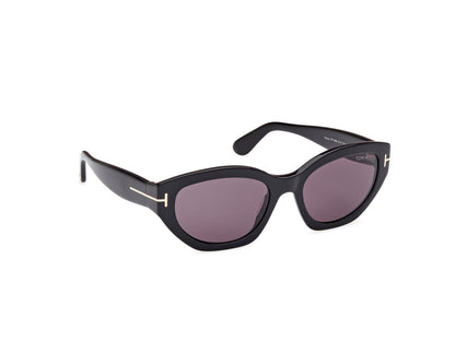Shiny Black Female Sunglasses Tom Ford 889214469380