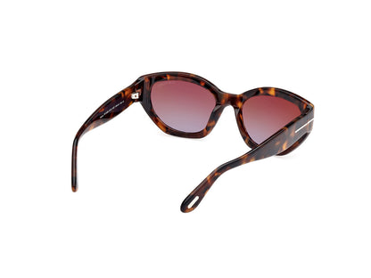 Dark Havana Female Sunglasses Tom Ford 889214469397