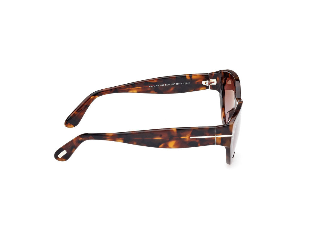 Dark Havana Female Sunglasses Tom Ford 889214469397