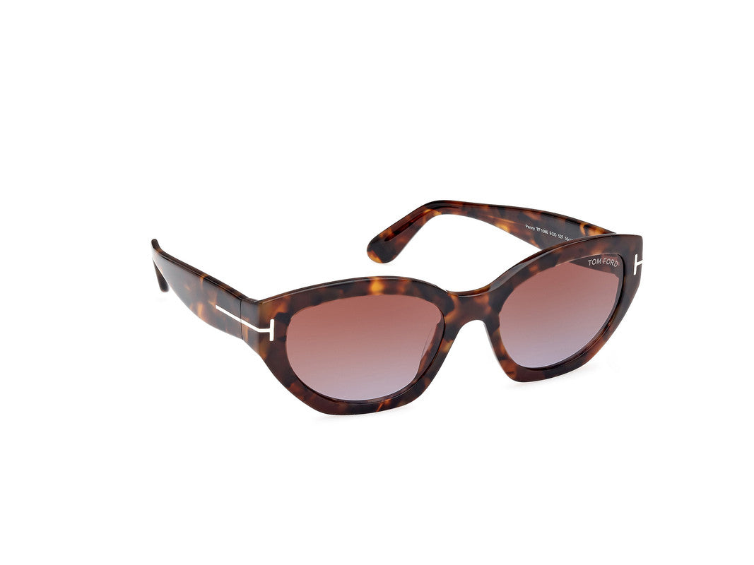 Dark Havana Female Sunglasses Tom Ford 889214469397