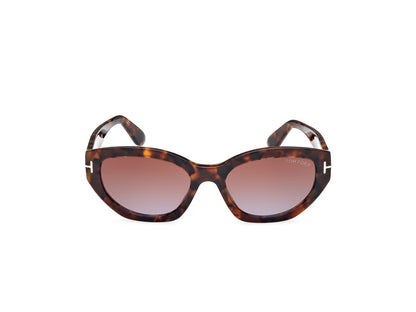 Dark Havana Female Sunglasses Tom Ford 889214469397