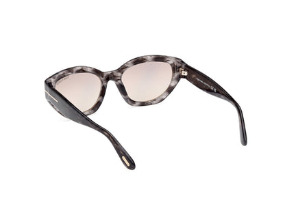 Coloured Havana Female Sunglasses Tom Ford 889214469403