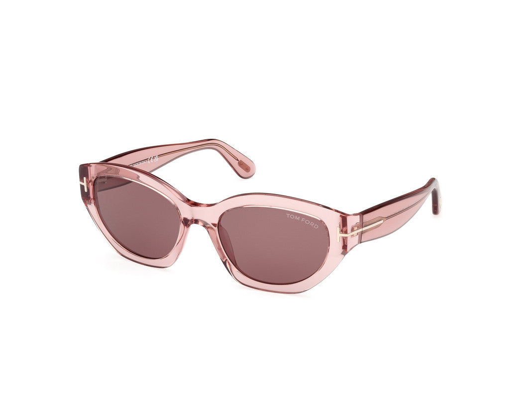 Shiny Light Pink Female Sunglasses Tom Ford 889214469427