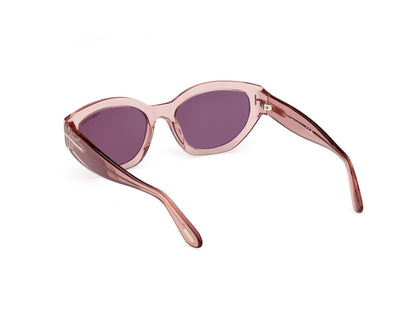 Shiny Light Pink Female Sunglasses Tom Ford 889214469427