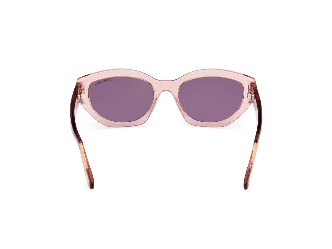 Shiny Light Pink Female Sunglasses Tom Ford 889214469427